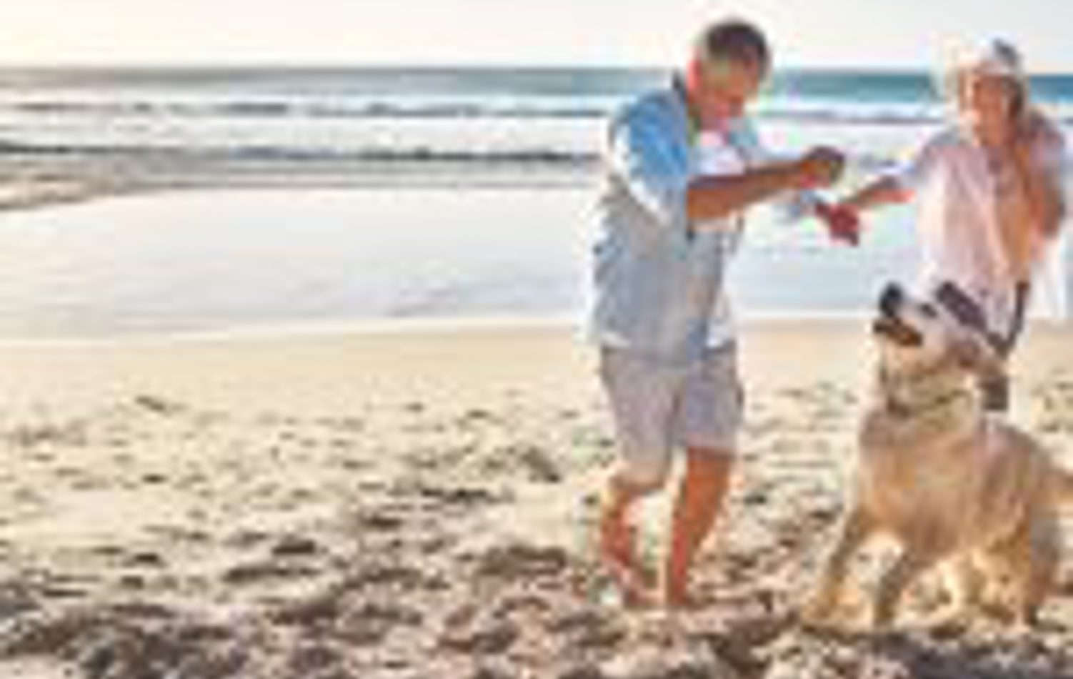 Couple Sat on a Beach