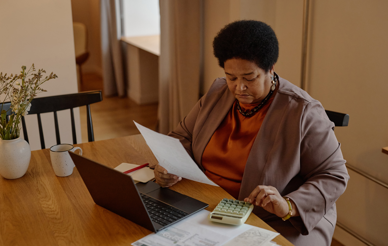 A woman strengthening her financial future