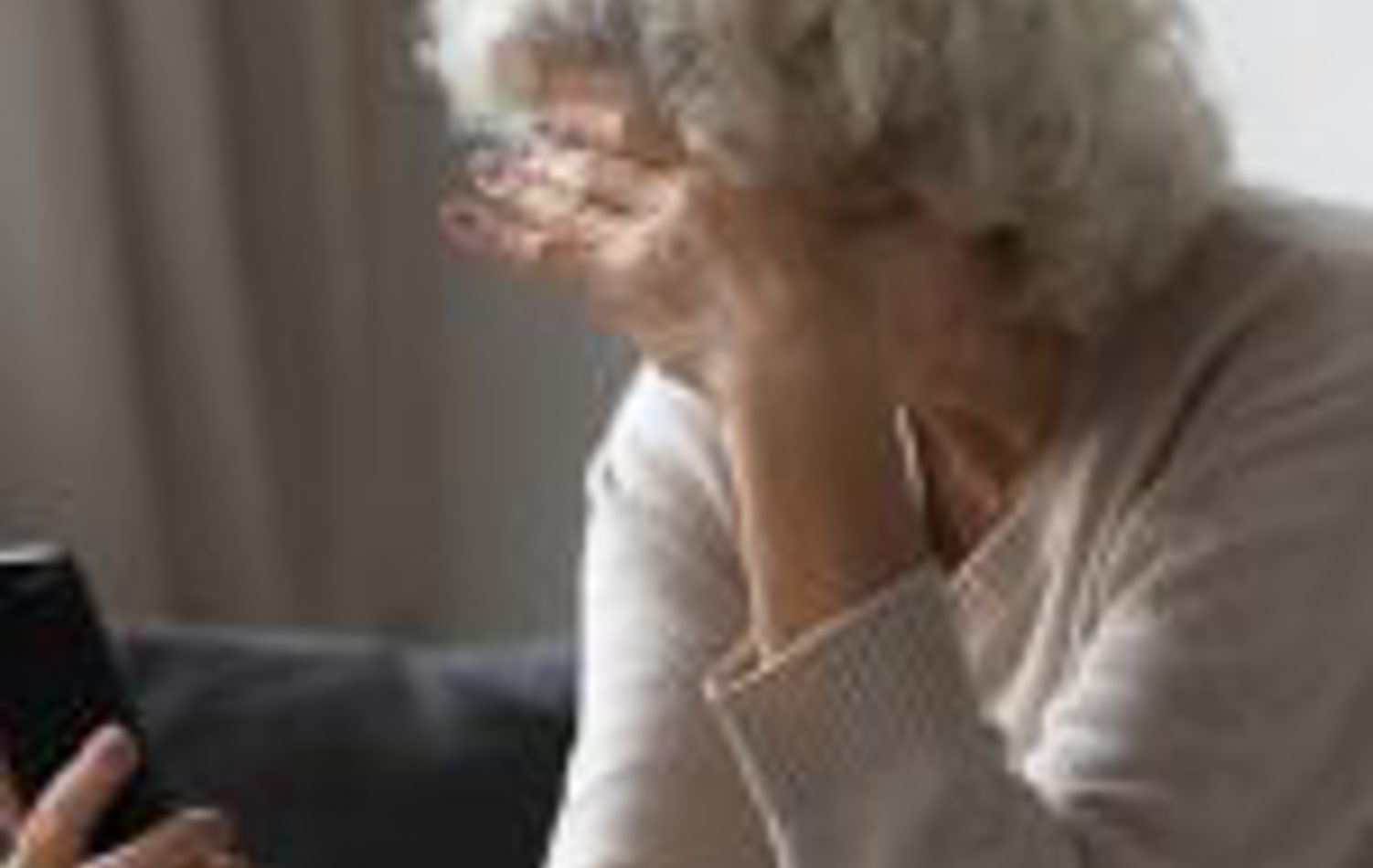 Stressed Woman on the Phone