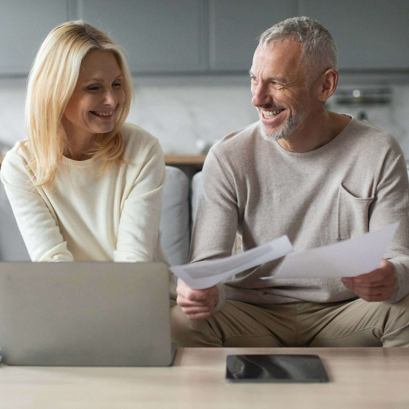 people looking at pensions