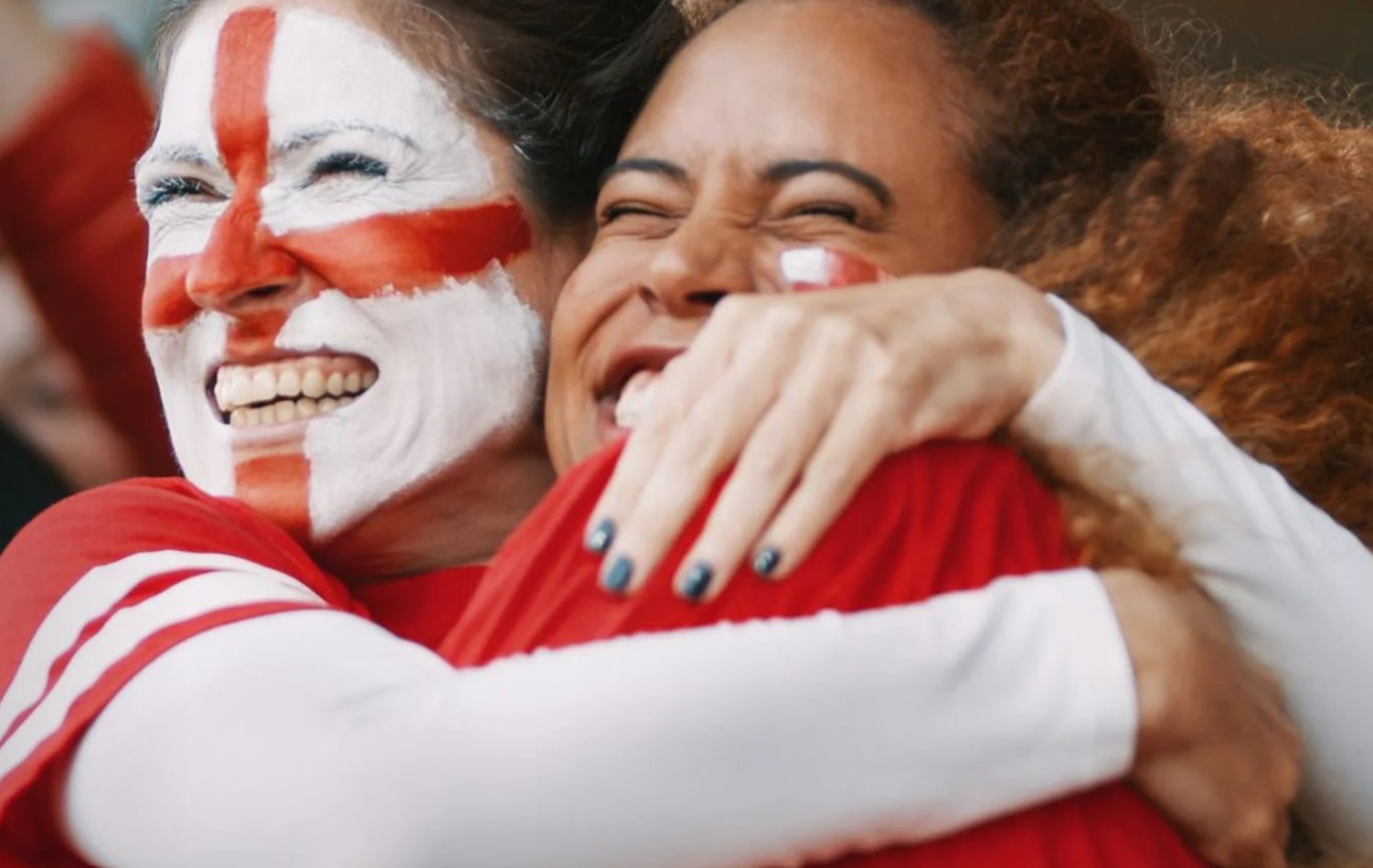 Football fan celebrating